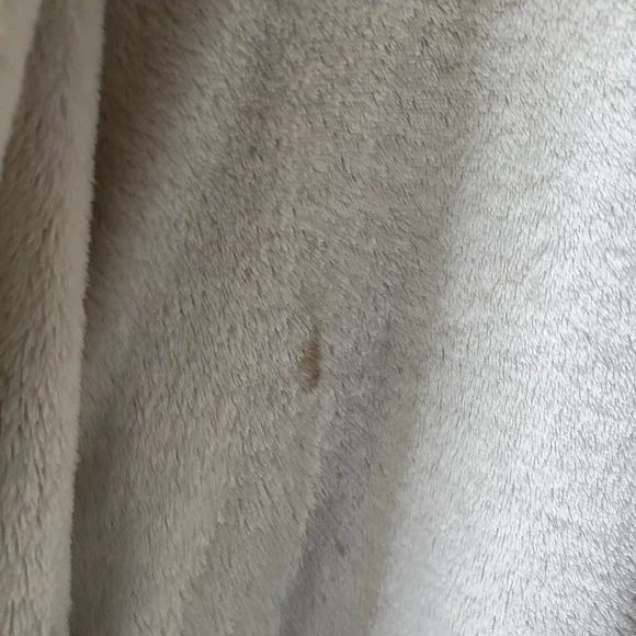 UGG Women’s Fleece Knit Robe Marlow Medium Belted Moonbeam Beige Kimono Plush - Picture 9 of 15